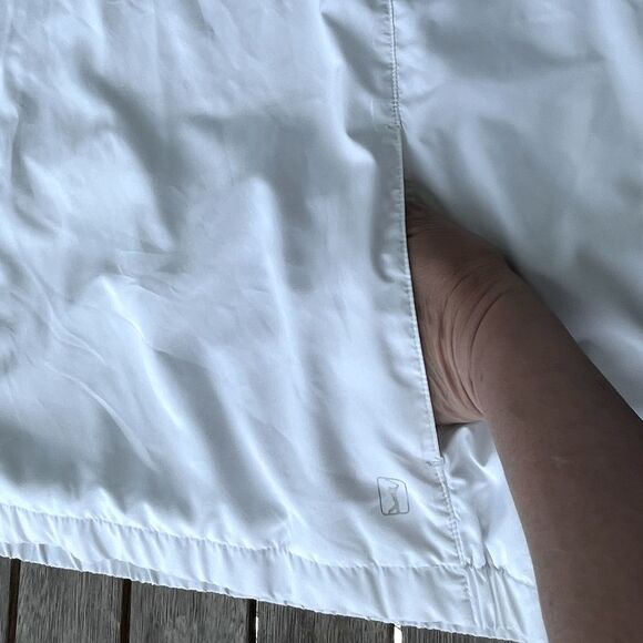 PGA Tour White & Yellow Quarter-Zip Windbreaker Jacket – Men’s XXL - Picture 6 of 14